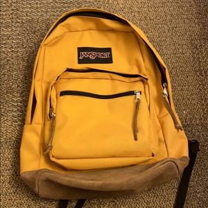 Jeans port yellow backpack